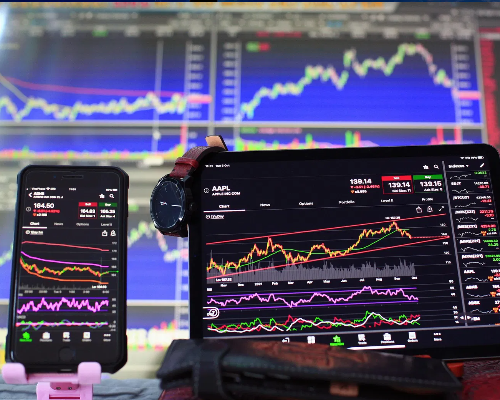 Trader With Trading Screen