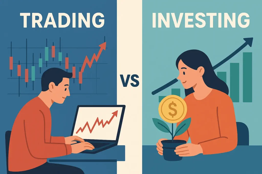 trading vs investing